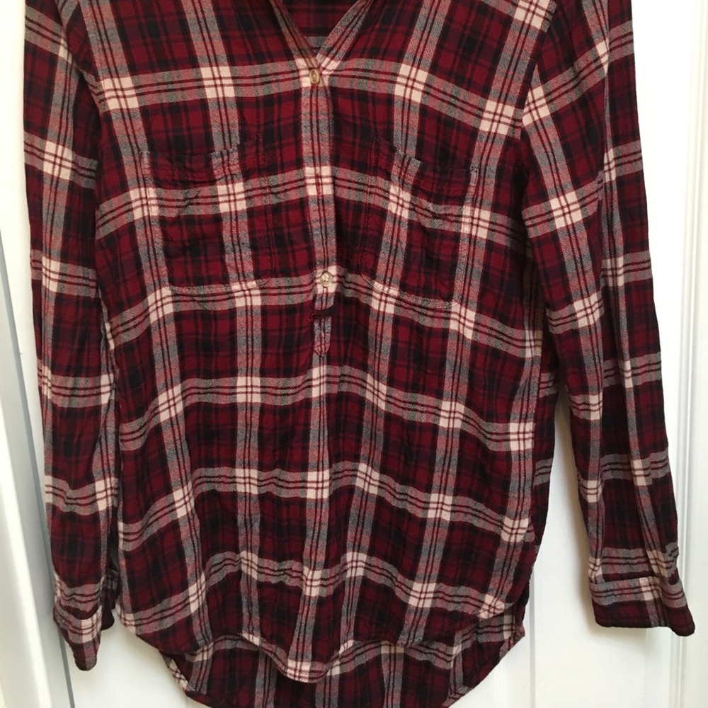 American Eagle Plaid Button Down - image 3